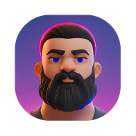 Team member avatar with beard